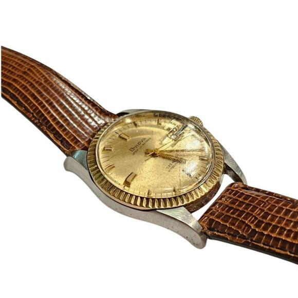 Vintage 1968 Bulova Oceanographer Watch Solid 10K Bezel Ring - Picture 6 of 8